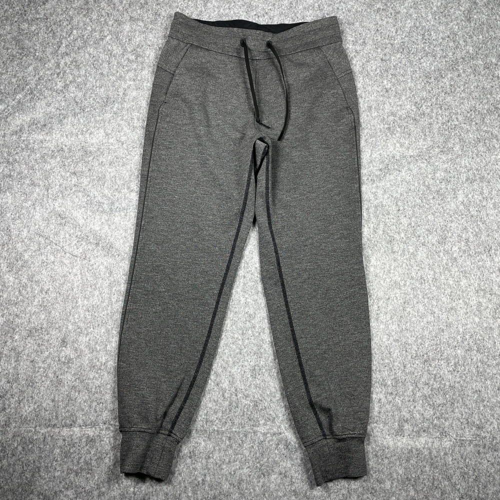 Lululemon Joggers Womens 6 Grey On Track High Rise‎ Fleece Tapered Sweatpants